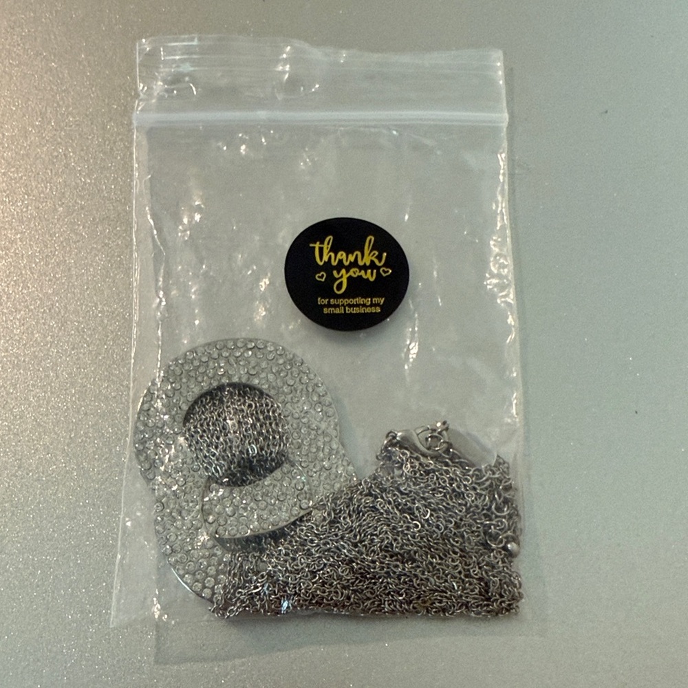 Chic Silver Multi-Strand Necklace With Tassel Pen… - image 6